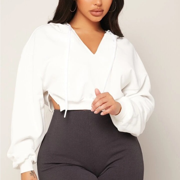 SHEIN Tops - Cropped Hoodie